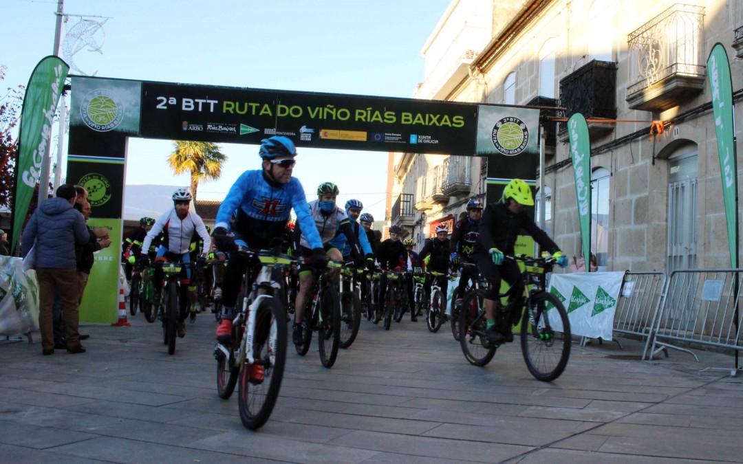 Jornada de enoturismo y deporte en Arbo con la II BTT Ruta do Viño Rías Baixas